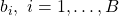 b_i,\ i=1,\ldots,B