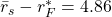 {\bar{r}}_s-r_F^\ast=4.86